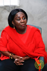 Cecilia Abena Dapaah during the visit