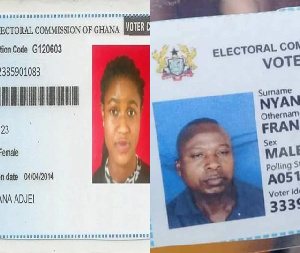 An image of the old and new voters card