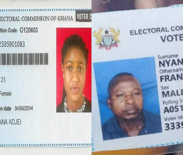 An image of the old and new voters card