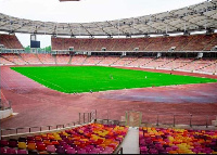 A photo of the Moshood Abiola Sports Stadium in Abuja