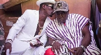 Shatta Wale and his father, Charles Nii Armah Mensah Snr