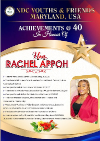 Rachel Appoh was honoured by NDC youth group