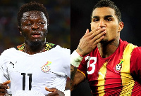 L-R Sulley Muntari and Kevin Prince Boateng