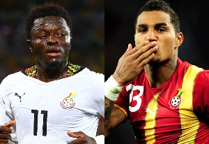 L-R Sulley Muntari and Kevin Prince Boateng