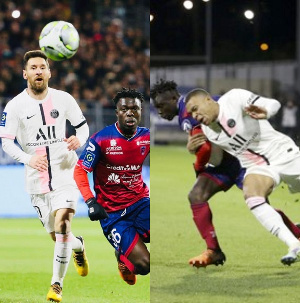 Seidu Alidu In Action Against PSG 