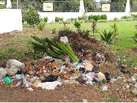 Rubbish at the frontage of the Jubilee House