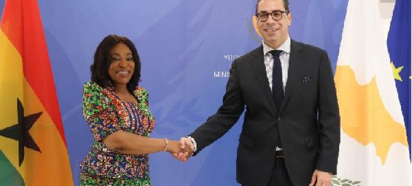 Shirley Ayorkor Botchwey and Nikos Christodoulides