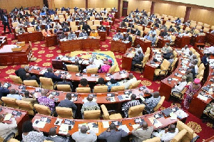 Some MPs at a sitting in Parliament