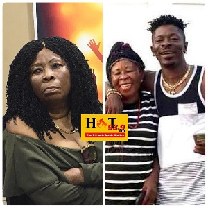 Shatta Wale with his mother