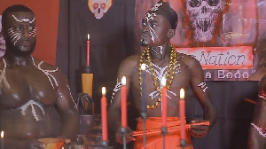 A scene in the music video