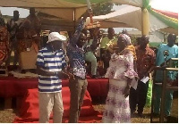 David Angmornor (M) was crowned best farmer for the Ningo-Prampram District.