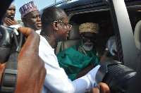 National Chief Imam, Sheikh Osmanu Nuhu Sharubutu with Dr. Agyepong