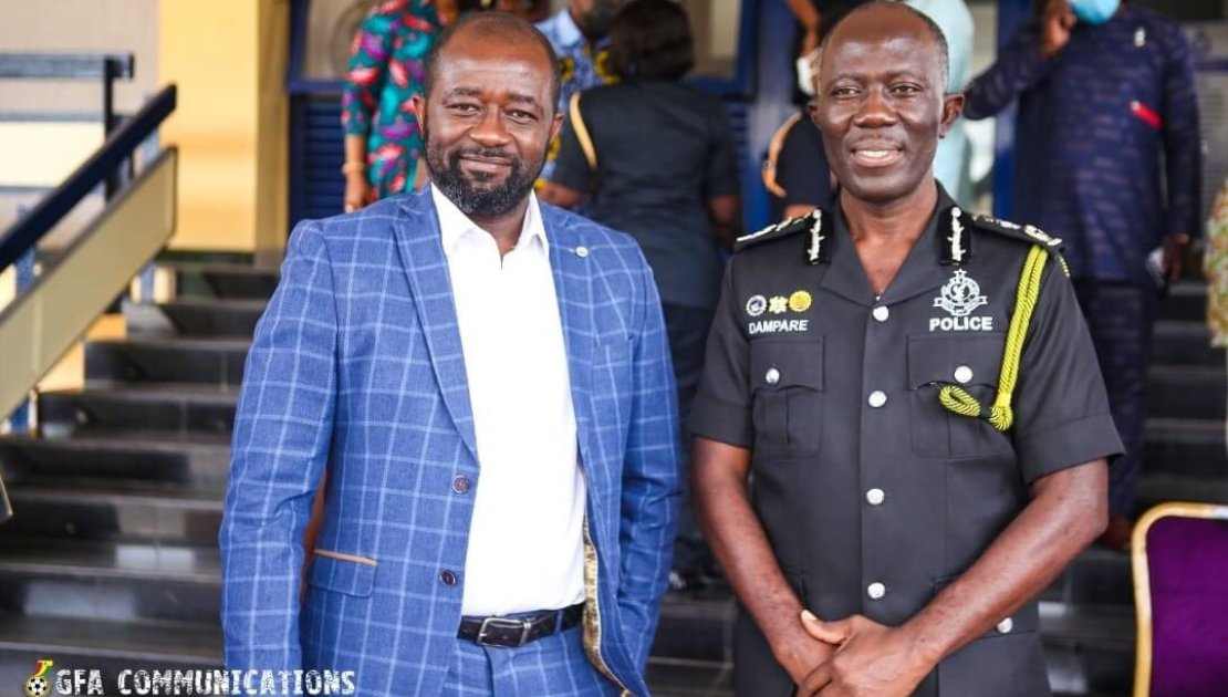 GFA President Kurt Okraku (left) with IGP Dampare