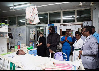 Stonebwoy at the Korle-Bu Teaching Hospital