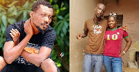 Ghanaian musician Okomfour Kwadee then and now (Right)