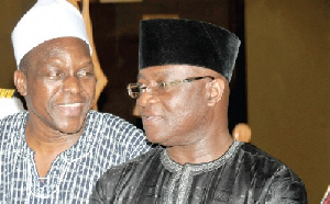 Alban Bagbin (L), Majority Leader and Minority leader Osei-Kyei Mensah Bonsu (R)