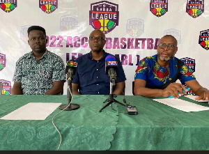 Some executive members of the Greater Accra Basketball Association