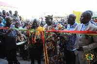 President Nana Addo Dankwa Akufo-Addo commissioning the Anlo Shopping Mall