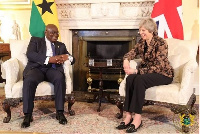 President Nana Addo Dankwa Akufo-Addo  and Prime Minister of UK, Madam Theresa May