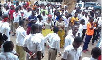 File photo: Teacher trainees picketing over unpaid allowance