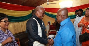 Mahama Shakes Nana Addo