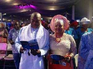 Stephen Keshi and wife, Kate