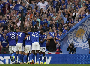 Black Stars defender, Daniel Amartey and his Leicester City teammates