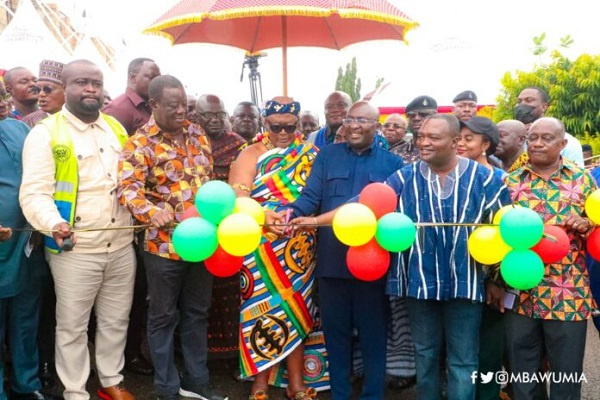 Dr. Mahamudu Bawumia commissioning Kumasi inner city roads