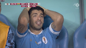 Grieving Luis Suarez