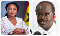 Chair of the Electoral Commission, Mrs. Charlotte Osei and Dr. Papa Kwesi Nduom