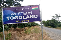 The group mounted huge sign posts with the inscription 