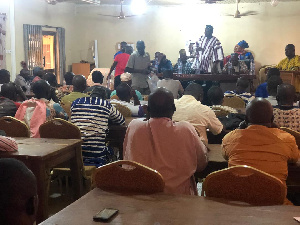 Chairman Samba addressing some constituents