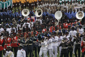 A section of security personnels at the Babara Yara Sports Stadium