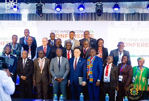 Kojo Oppong Nkrumah with dignitaries at the event