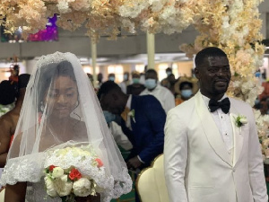 Accra Hearts of Oak coach, Samuel Boadu and his newly wedded wife