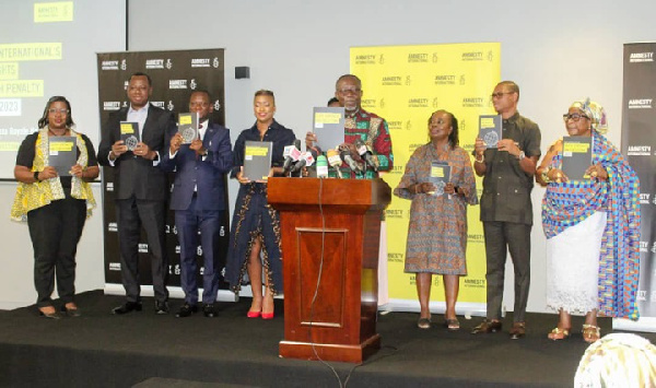 At the launch of Amnesty International’s Human Rights and Death Penalty Reports 2023