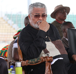 Jerry John Rawlings Pensive