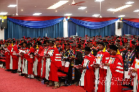 The graduates included 19 PhD, 51 MPhil, 9 MCom, 4 MSc, 575 MED, 59 MBA, 121 MA, 4 Master of Nursing