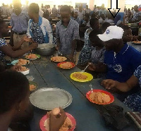 Alhaji Alhassan Sayibu Suhuyini with his colleagues at GHANASCO in Tamale