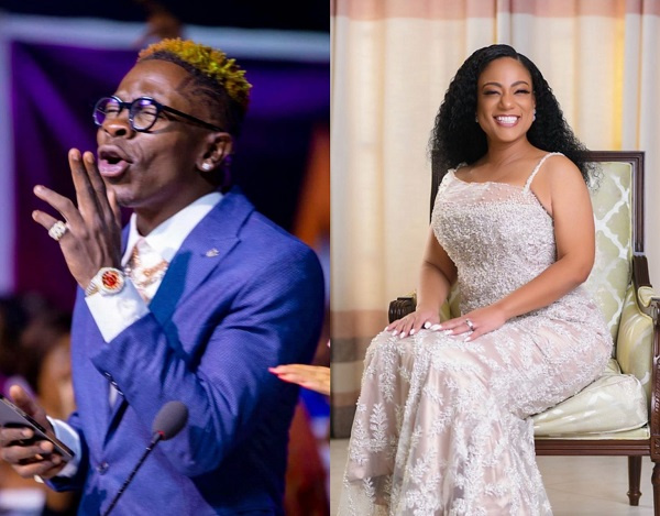 Dancehall artiste, Shatta Wale and Elsie Duncan-Williams Otoo