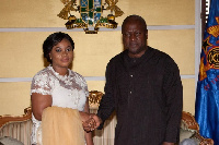 President Mahama and Charlotte Osei, Electoral Commissioner