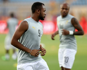 Crystal Palace striker, Jordan Ayew and Dede Ayew (in the background)