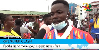 A football fan speaking with GhanaWeb's Joel Eshun