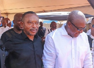 Rev. Isaac Owusu Bempah and former president John Dramani Mahama