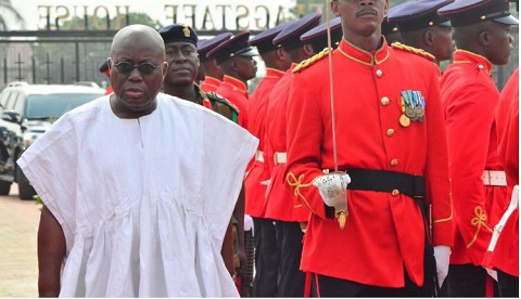 Akufo-Addo promises to provide personnel with modern military equipment to complement