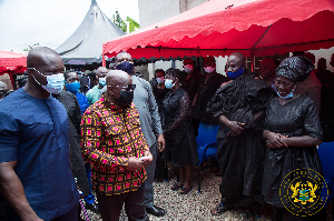 President Nana Addo Dankwa Akufo-Addo conveying his sympathies to the widow and family of the MP