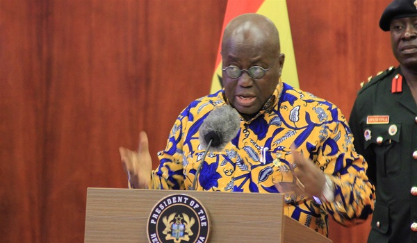 President Nana Addo Dankwa Akufo-Addo speaking at the event