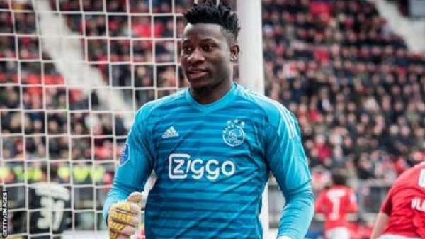 Ajax Amsterdam goalkeeper Andre Onana