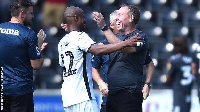 Steve Cooper (right) made Andre Ayew Swansea's vice-captain earlier this season