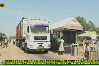 Motorists and traders at the Pwalugu Toll Booth in the Talensi District